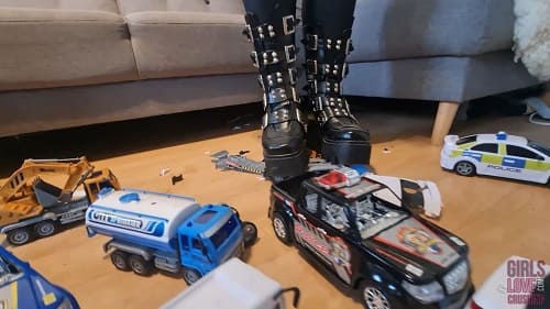 Ivy 9 - Toy Cars under Gothic Boots
